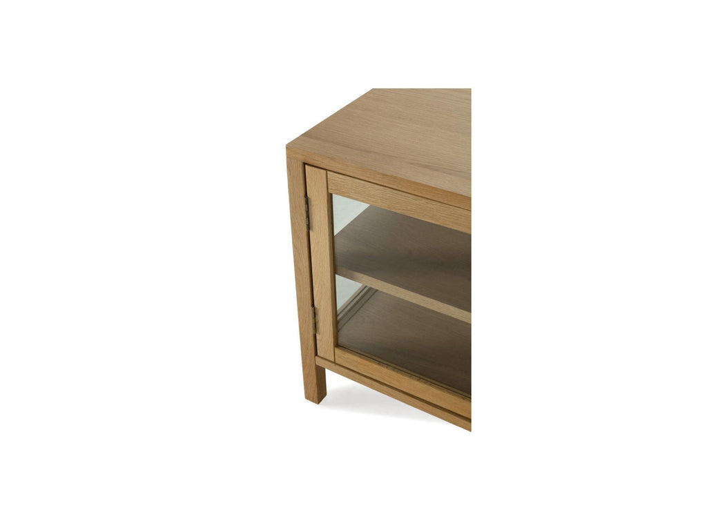 Carmen - Mueble de TV con 4 puertas - Chapa de roble macizo