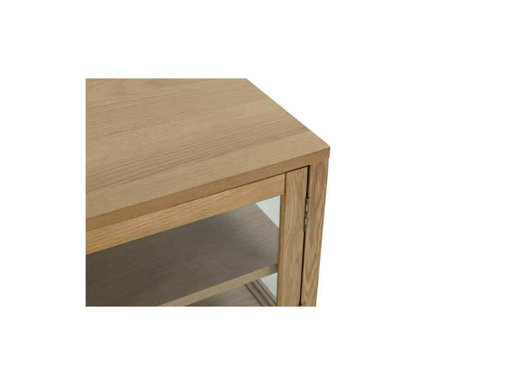 Carmen - Mueble de TV con 4 puertas - Chapa de roble macizo