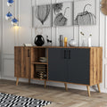 Consoles Exxen - Noyer / Anthracite