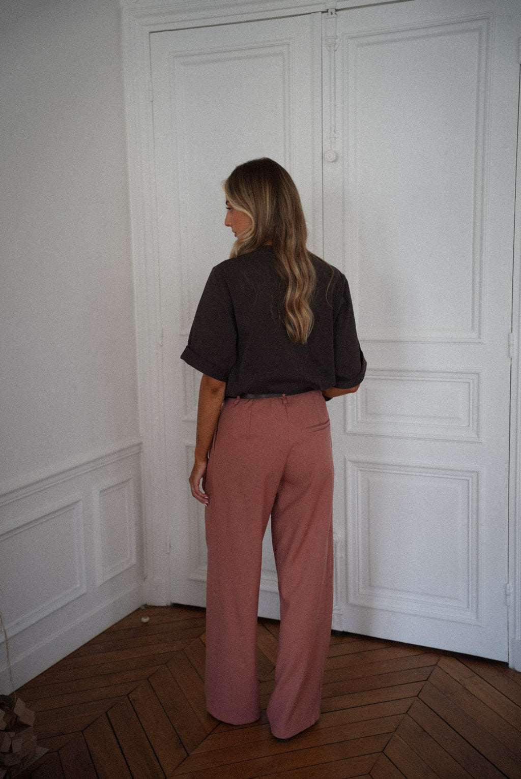 Pantalon Droit Achille - Saumon