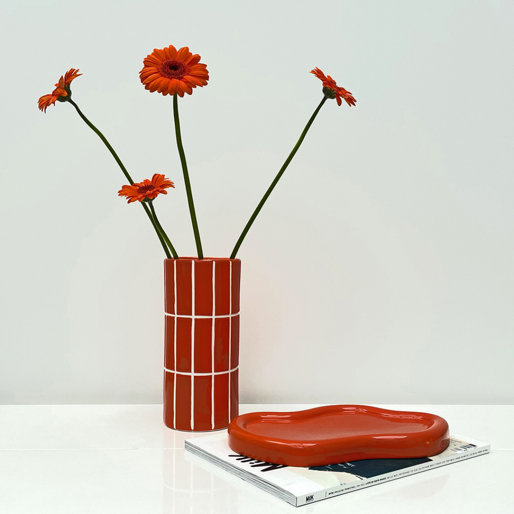 Noa Tile Effect Vase