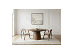 Sugiton - Mesa de comedor redonda extensible de 130 a 180 cm con chapa de roble macizo