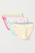 3 Culottes - Jaune Et Rose - Enfant Fille