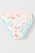3 Culottes - Jaune Et Rose - Enfant Fille