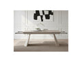 Mesa De Comedor Extensible - Romeo - Tablero De Piedra Efecto Travertino