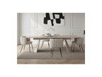 Mesa De Comedor Extensible - Romeo - Tablero De Piedra Efecto Travertino