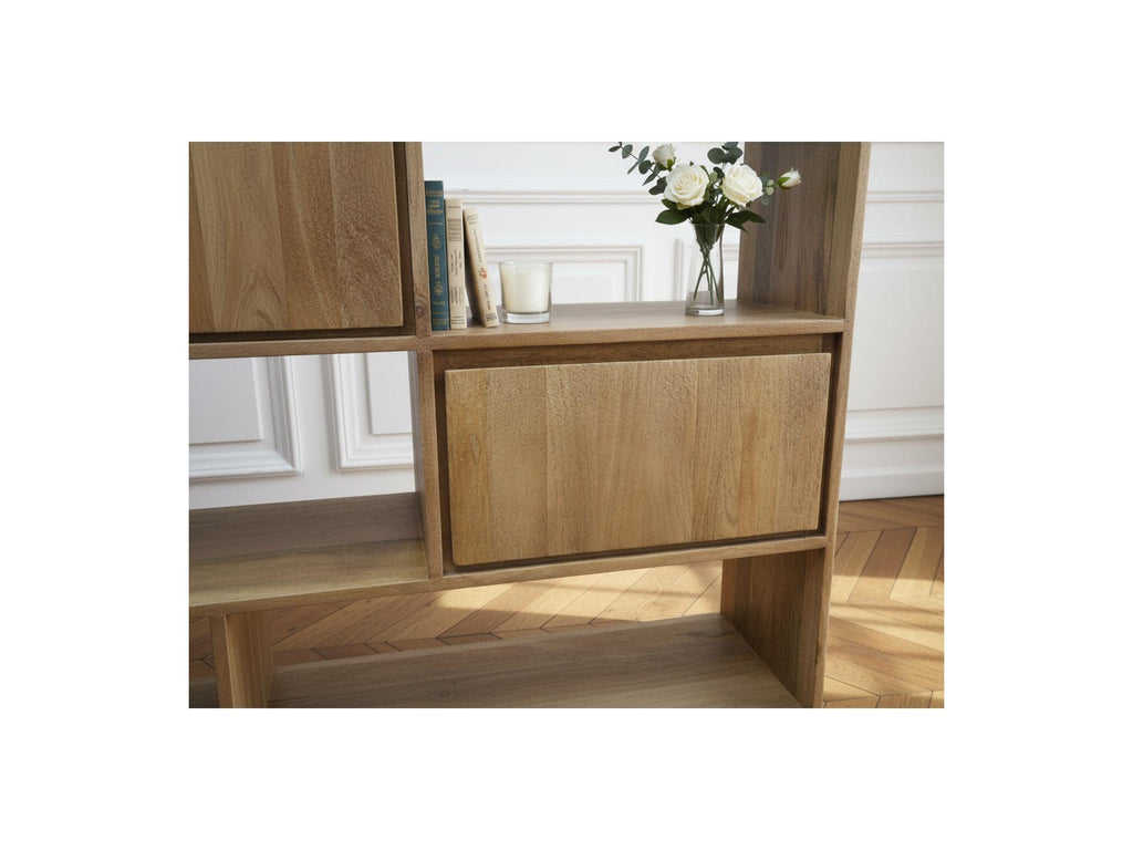 Bergerac - Biblioteca Al. 190 cm de madera maciza de mango