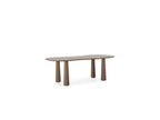 Sasha - Ensemble Avec Table À Manger Ovale + Chaises Rosa Tissu Texturé Marron - Lot De 4 Chaises