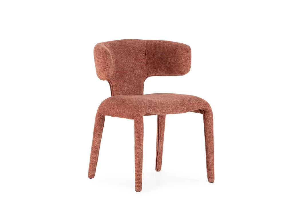 Sasha - Ensemble - Avec Table À Manger Ovale Beige + Chaises Mila Tissu Texturé - Lot De 6 Chaises