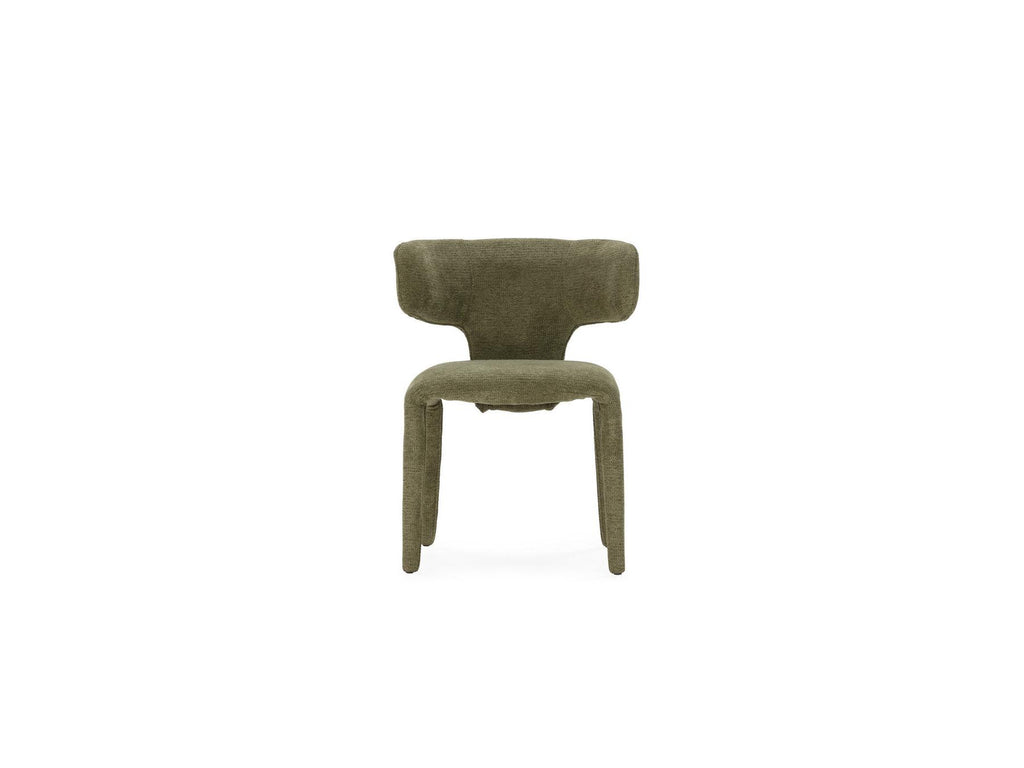Sasha - Set - With Beige Oval Dining Table + Mila Textured Fabric Chairs - Set Of 4 Chairs