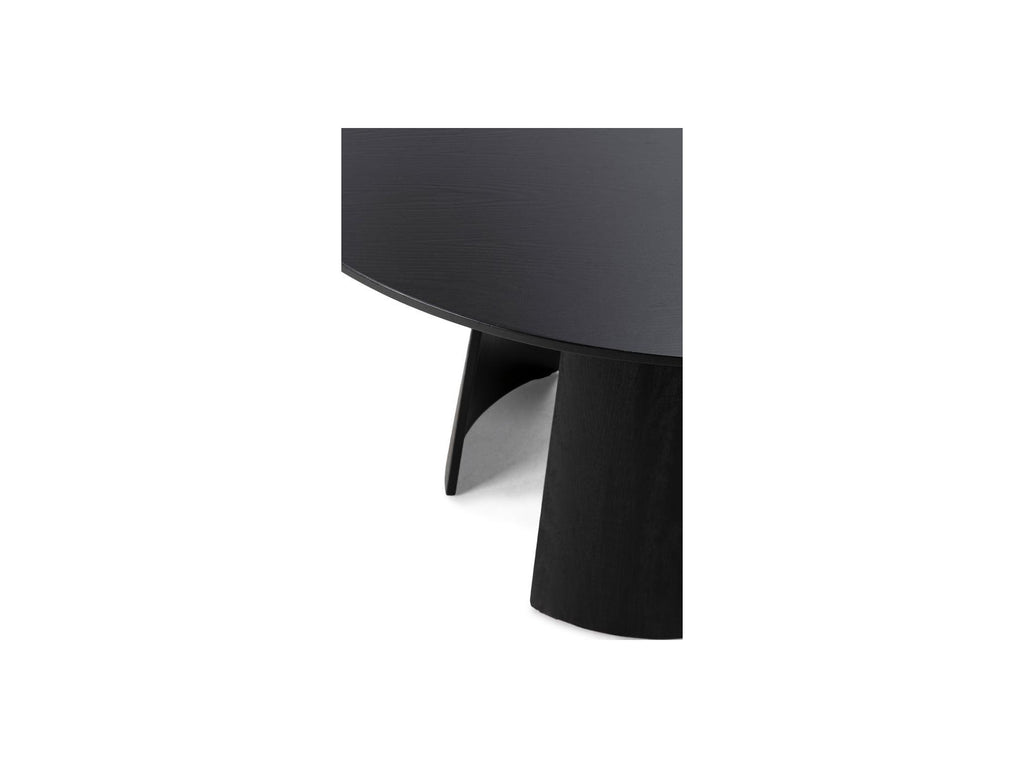 Gaston - Table À Manger Ronde - Placage Chêne