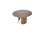 Gaston - Table À Manger Ronde - Placage Chêne