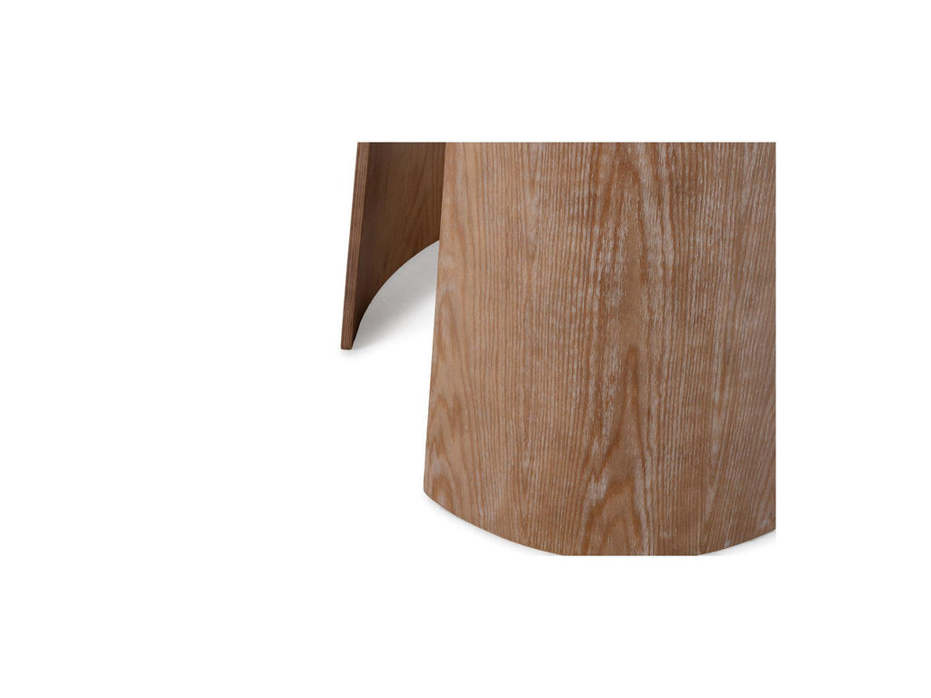 Gaston - Table À Manger Ronde - Placage Chêne