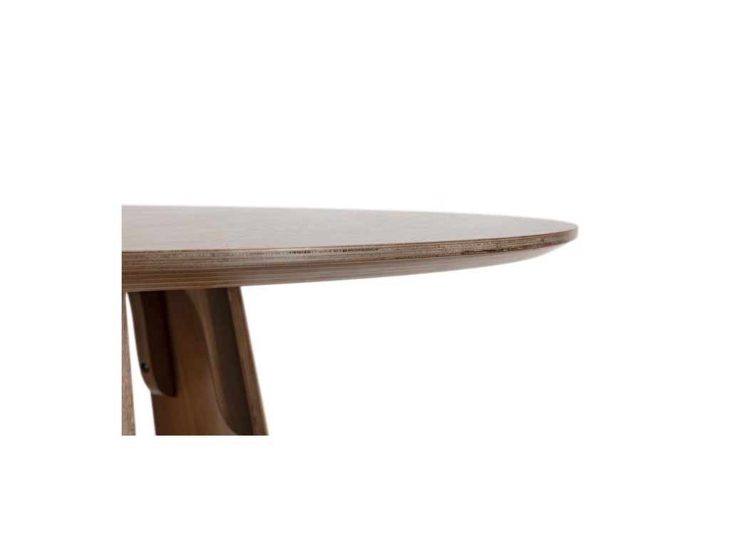 Gaston - Table À Manger Ronde - Placage Chêne