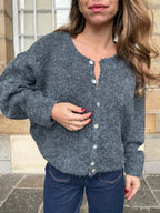 Cardigan Charlie gris foncé