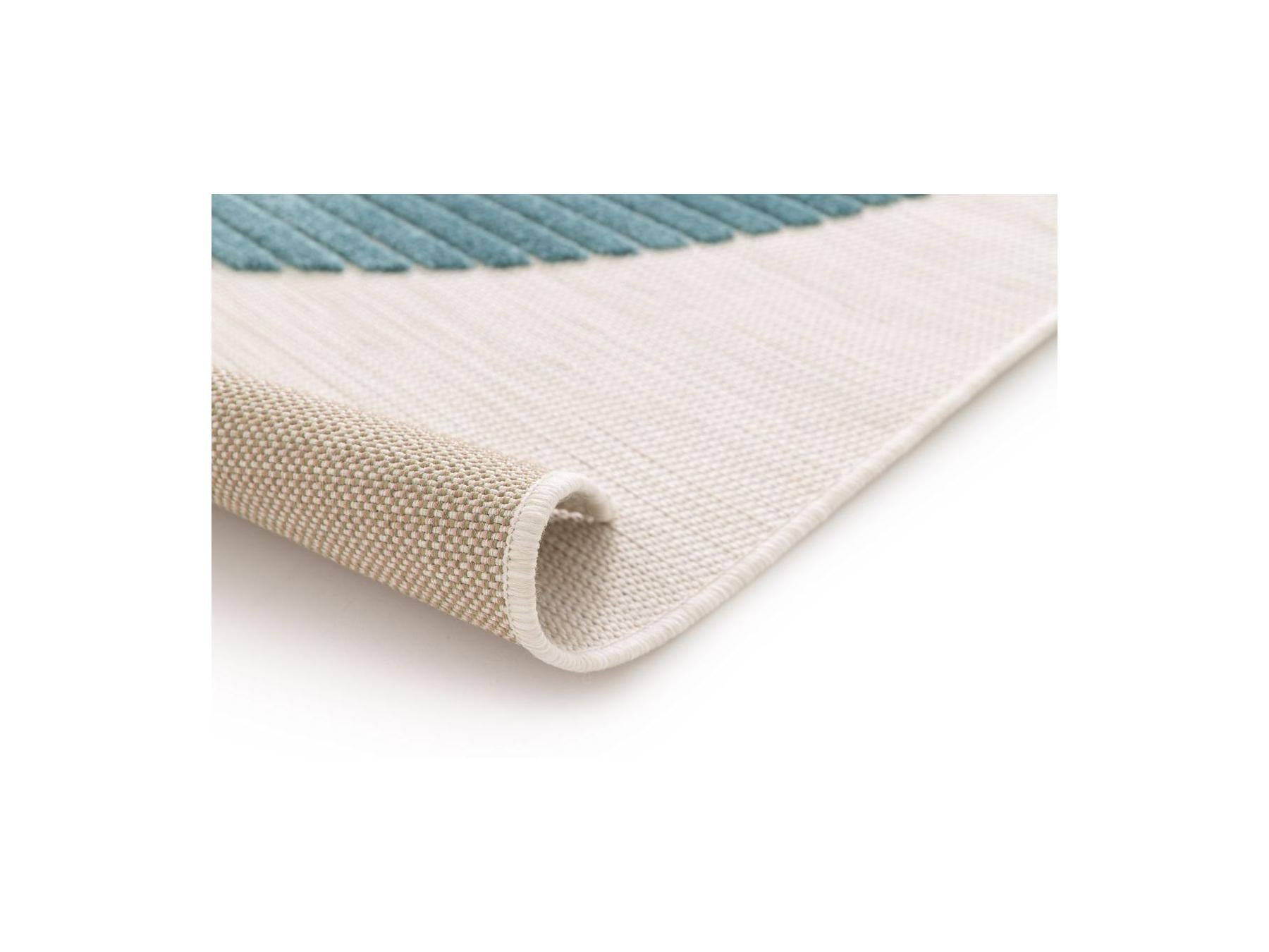 Eloi - Low-Pile Rug - Abstract Pattern - Blue