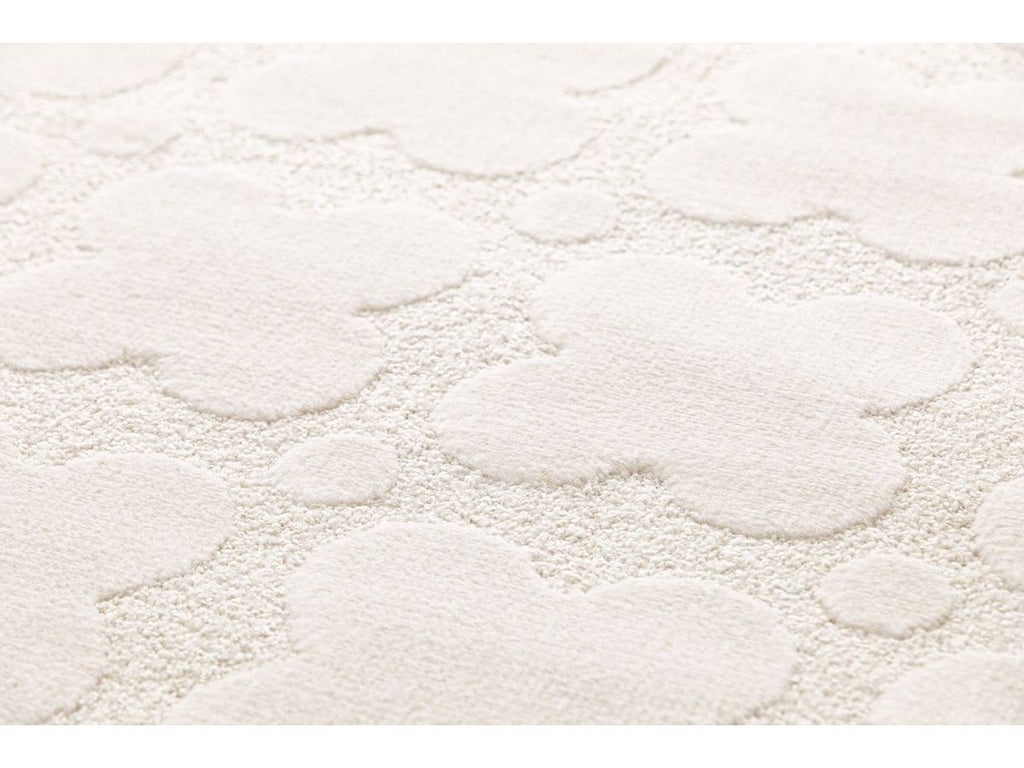 Owen - Low-Pile Rug with Abstract Pattern - White