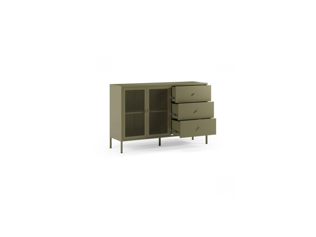 Clara - Buffet 2 Portes 3 Tiroirs - Métal Édition Limitée