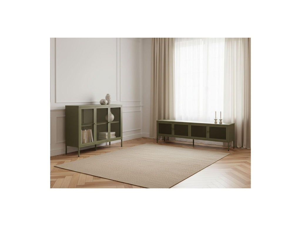 Clara - 4-Door 160 cm Metal TV Unit + 3-Door 120 cm Metal Sideboard Limited Edition