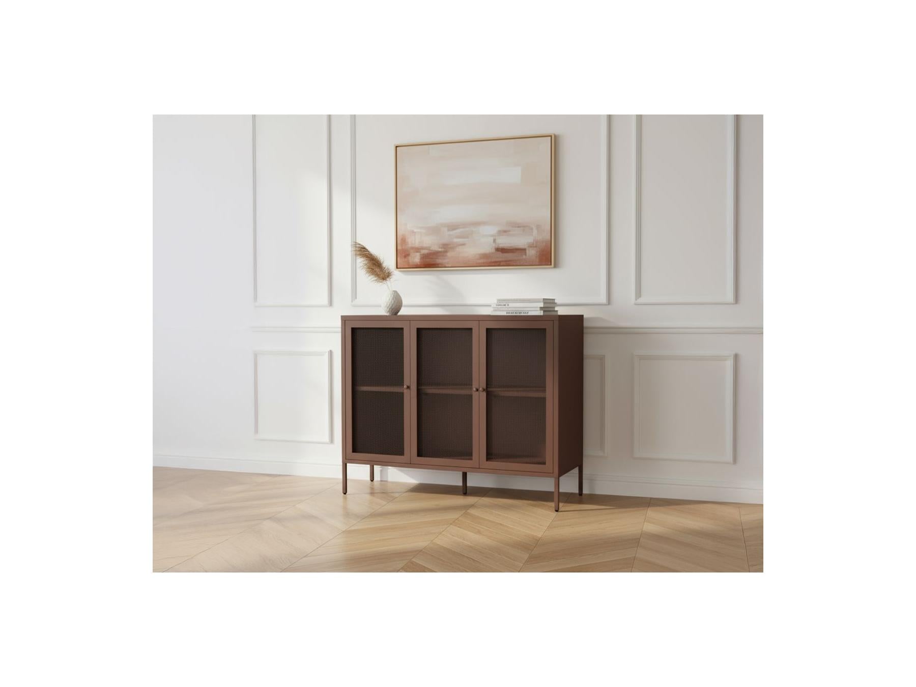 Clara - 4-Door 160 cm Metal TV Unit + 3-Door 120 cm Metal Sideboard Limited Edition