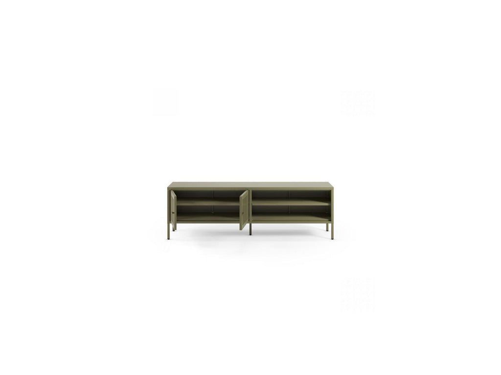 Clara - Metal TV Unit 2 Doors 2 Open Compartments 160 cm + Metal Sideboard 2 Doors 3 Drawers 140 cm Limited Edition