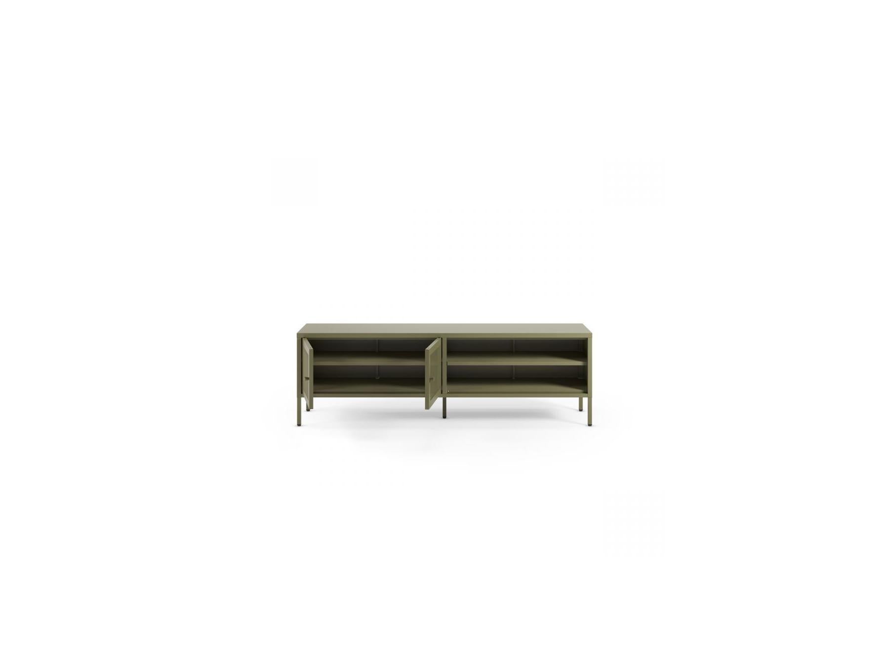 Clara - Metal TV Unit 2 Doors 2 Open Compartments 160 cm + Metal Sideboard 2 Doors 3 Drawers 140 cm Limited Edition