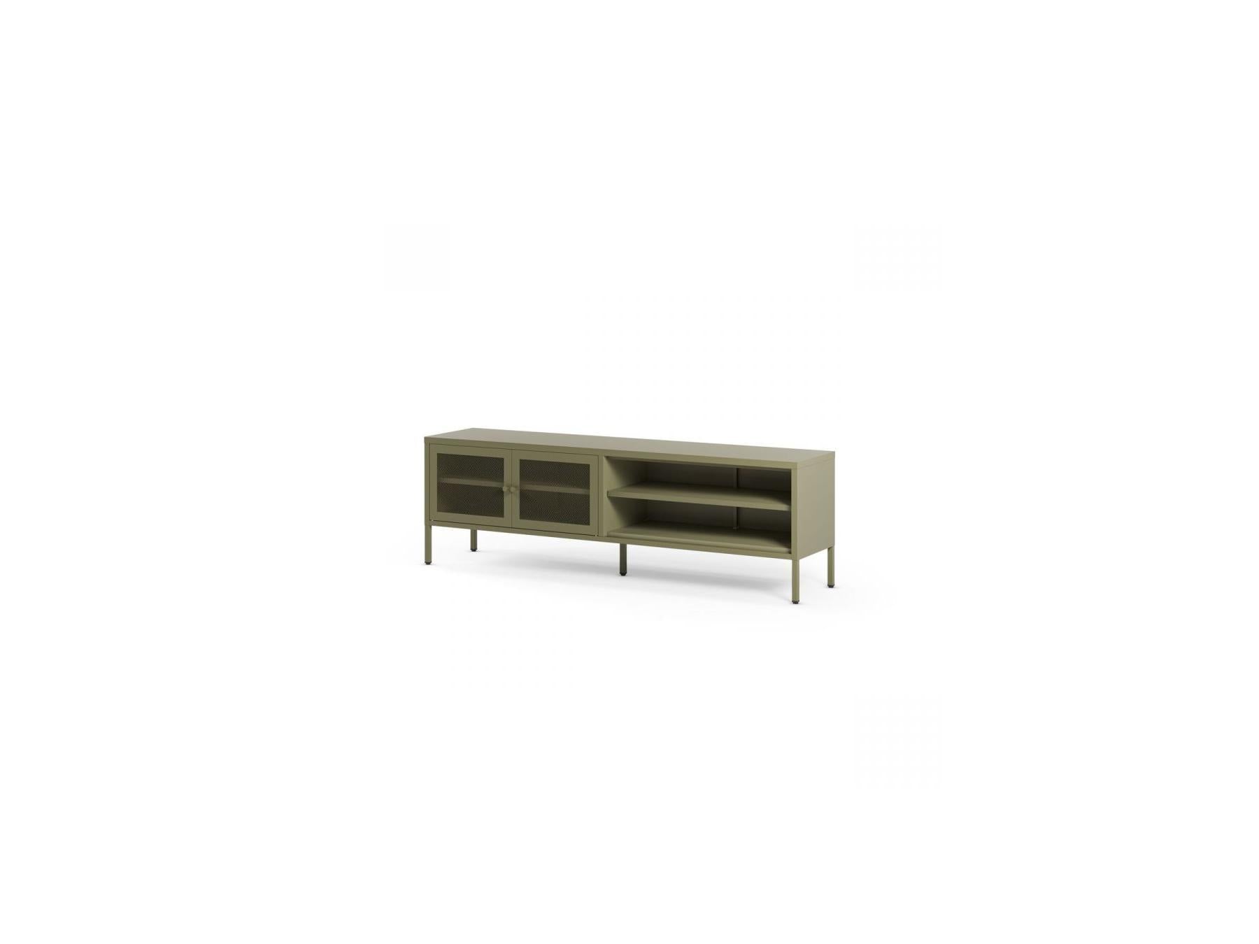Clara - Metal TV Unit 2 Doors 2 Open Compartments 160 cm + Metal Sideboard 2 Doors 3 Drawers 140 cm Limited Edition