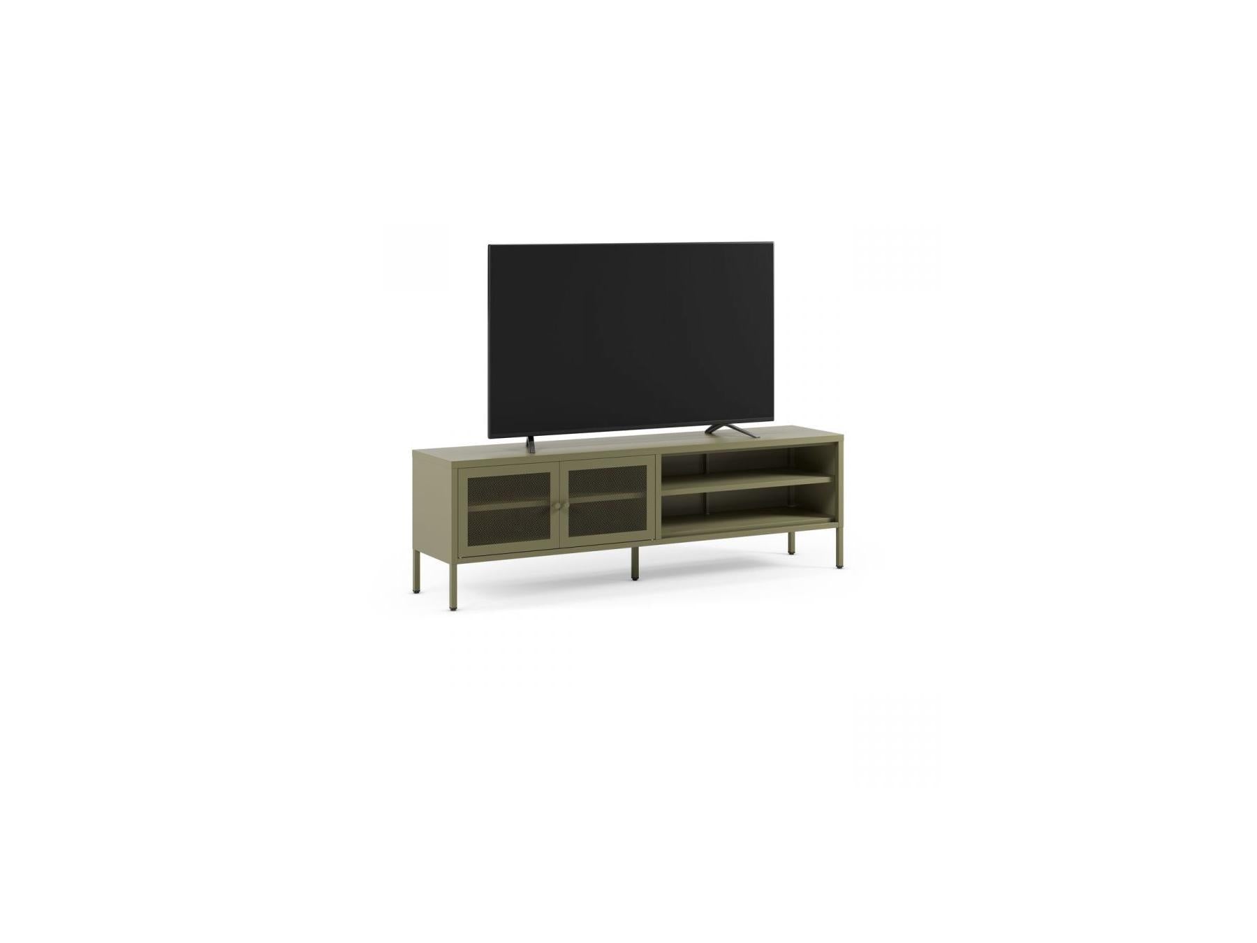 Clara - Metal TV Unit 2 Doors 2 Open Compartments 160 cm + Metal Sideboard 2 Doors 3 Drawers 140 cm Limited Edition