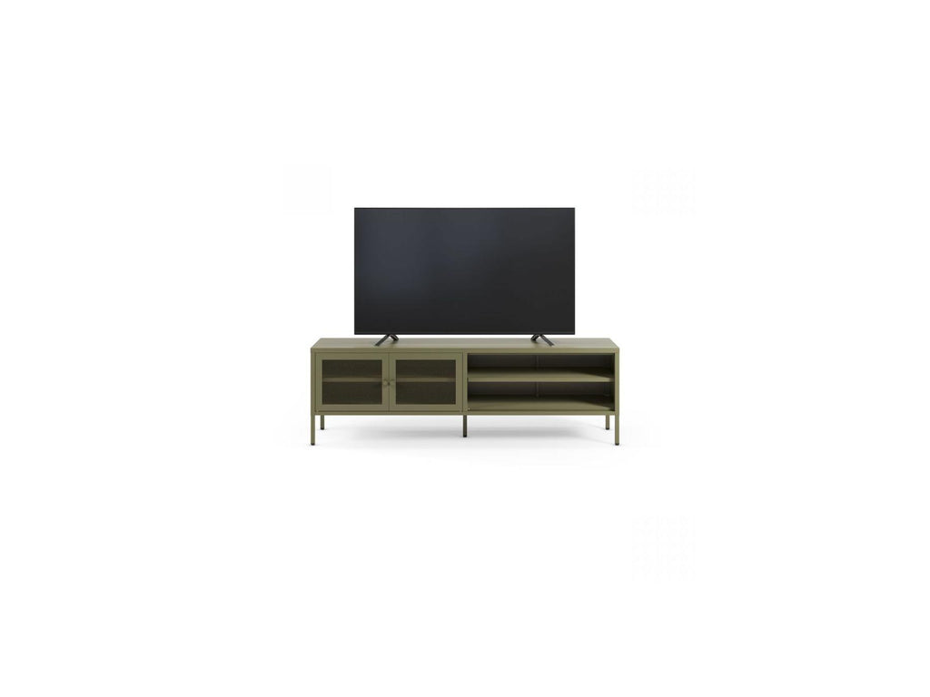 Clara - Metal TV Unit 2 Doors 2 Open Compartments 160 cm + Metal Sideboard 2 Doors 3 Drawers 140 cm Limited Edition