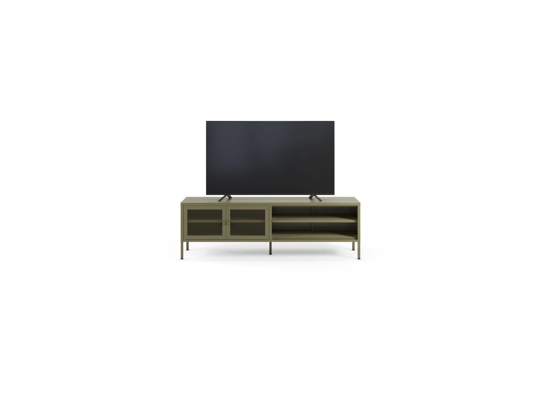 Clara - Metal TV Unit 2 Doors 2 Open Compartments 160 cm + Metal Sideboard 2 Doors 3 Drawers 140 cm Limited Edition