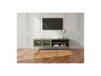 Clara - Metal TV Unit 2 Doors 2 Open Compartments 160 cm + Metal Sideboard 2 Doors 3 Drawers 140 cm Limited Edition