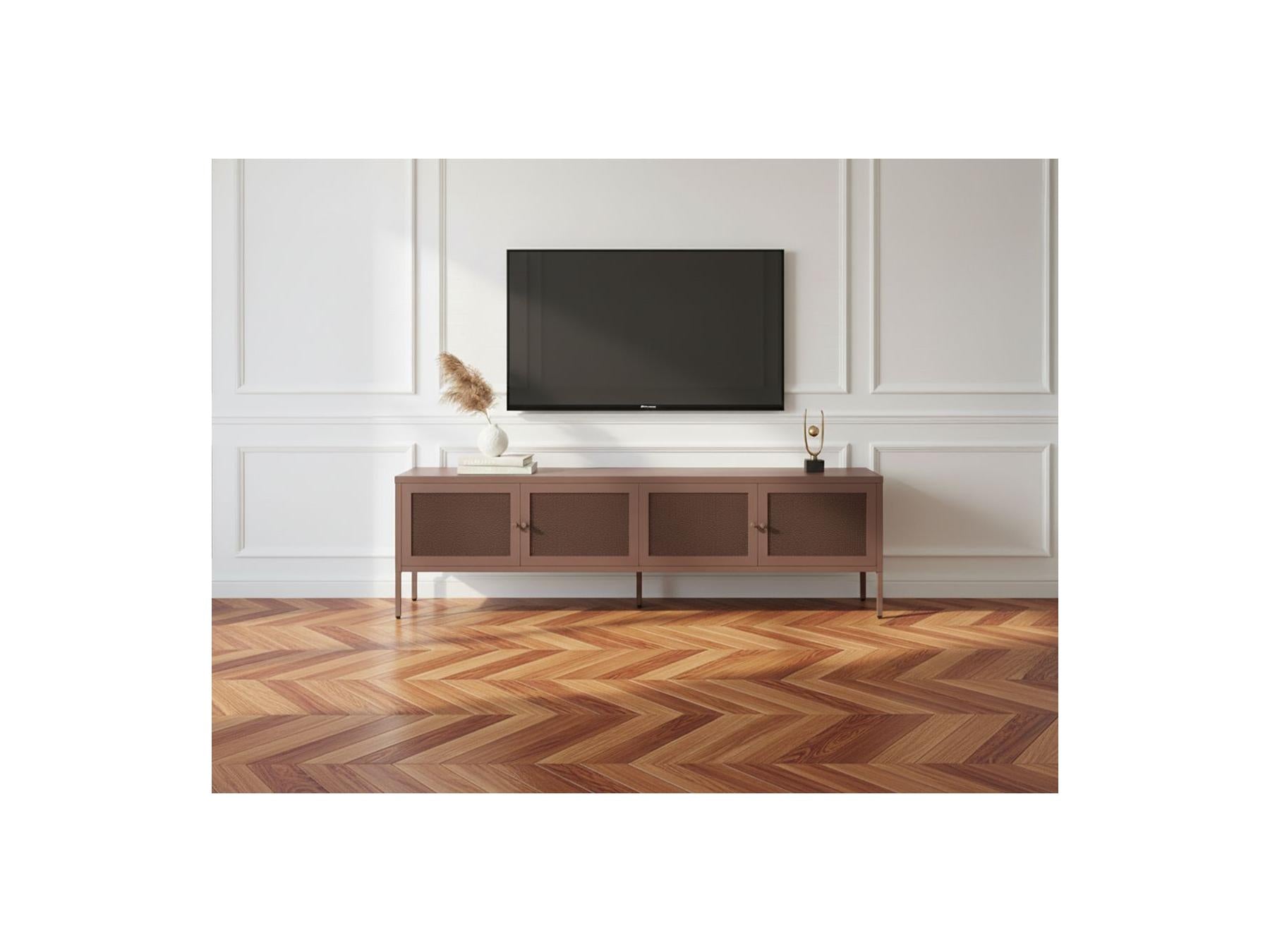 Clara - Meuble Tv 4 Portes - Métal Édition Limitée