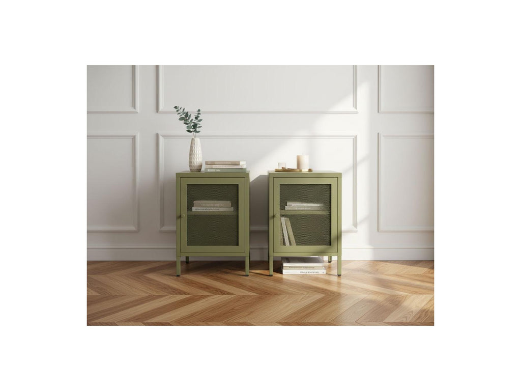 Clara - Lot De 2 Chevets 1 Porte - Métal Édition Limitée
