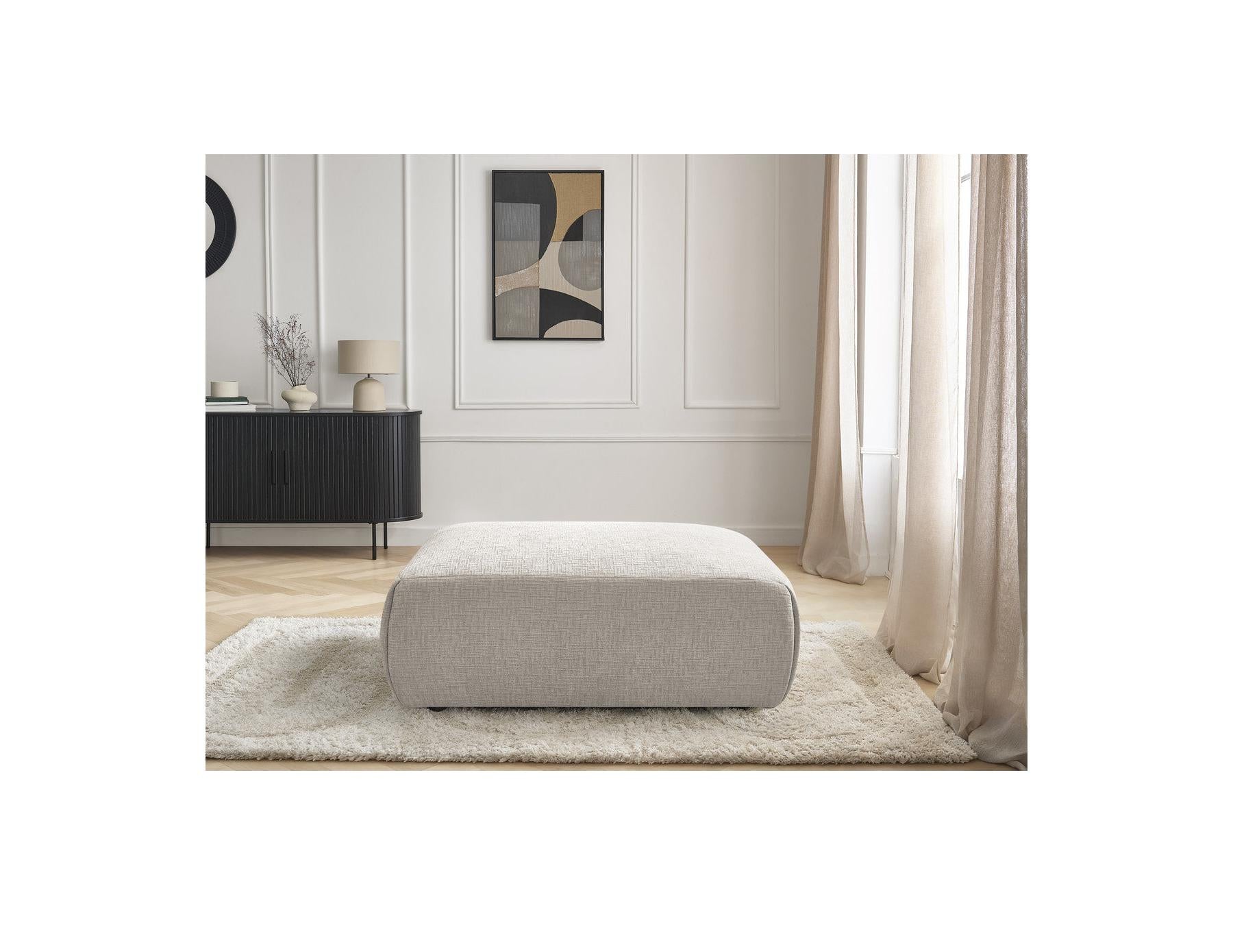 Jana - Large Pouffe - Textured Fabric