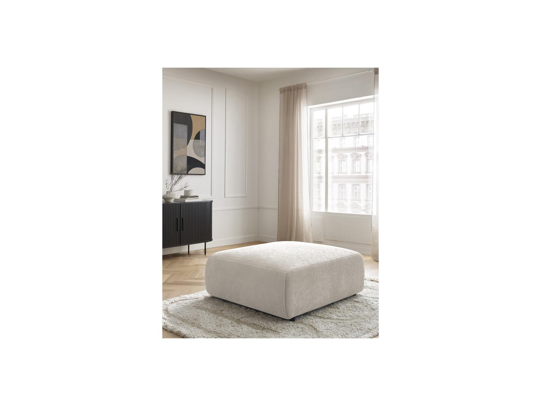 Jana - Large Pouffe - Textured Fabric
