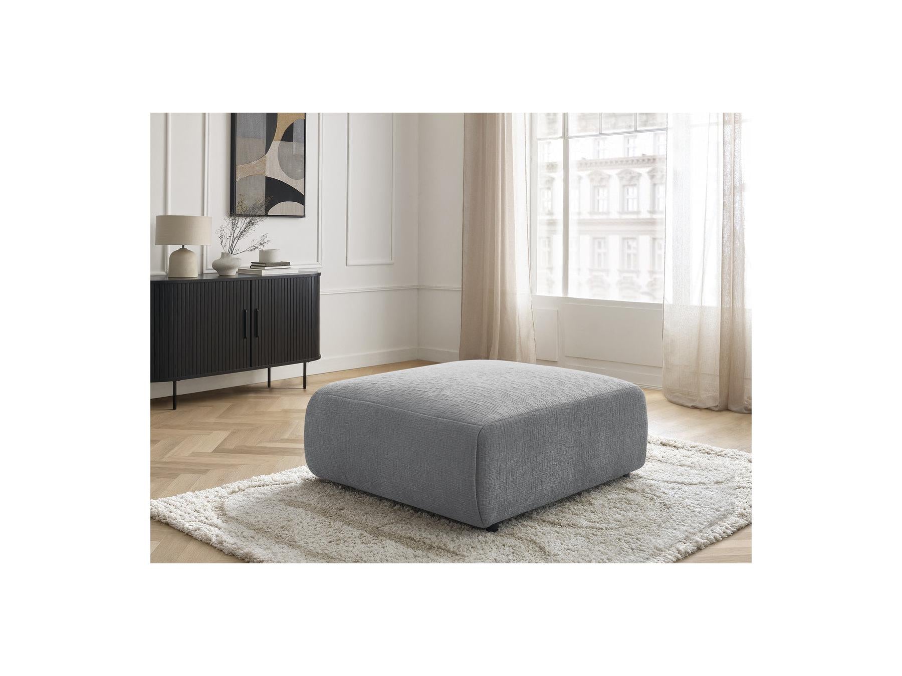 Jana - Large Pouffe - Textured Fabric