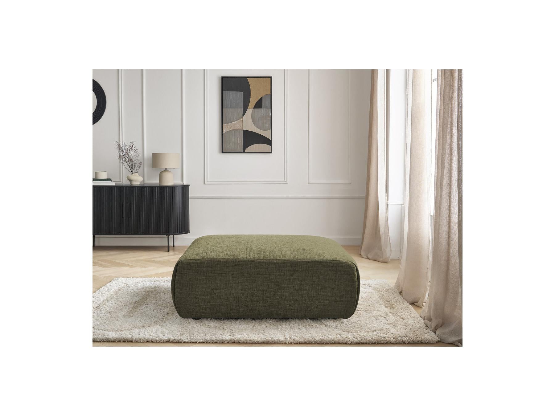 Jana - Large Pouffe - Textured Fabric