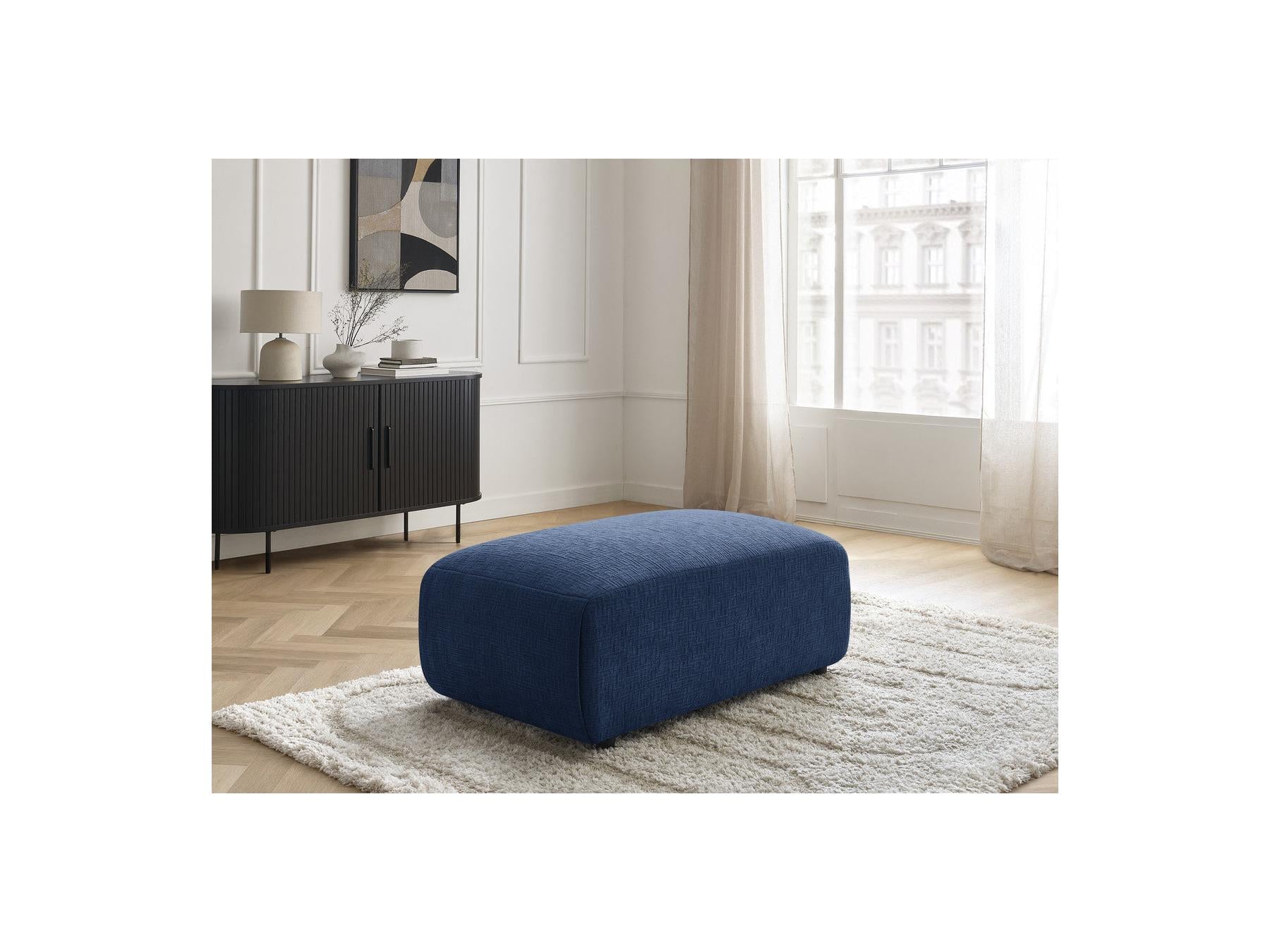 Jana - Pouf Petit - Tissu Texturé