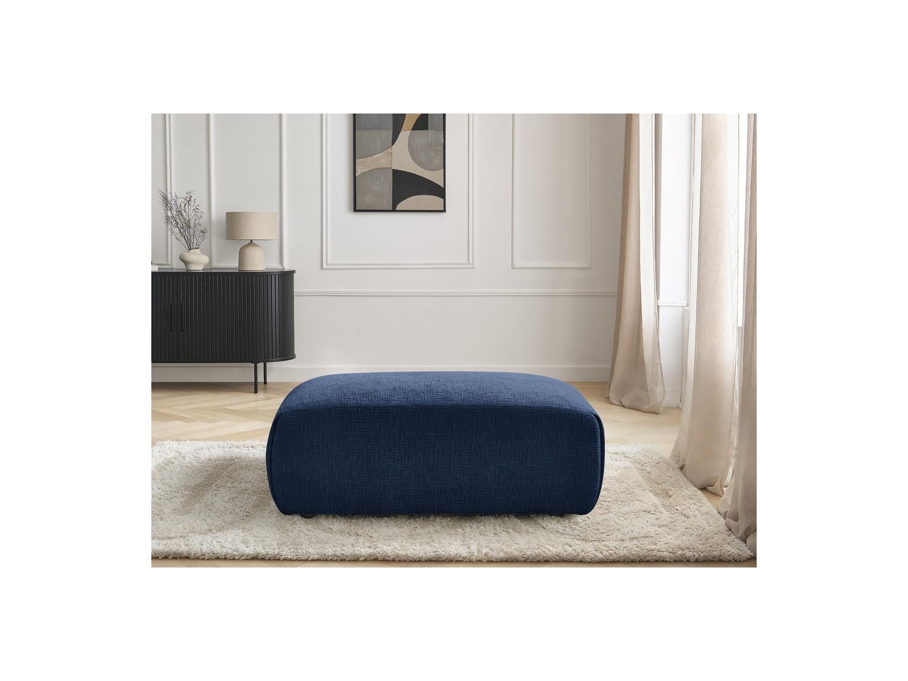 Jana - Pouf Petit - Tissu Texturé