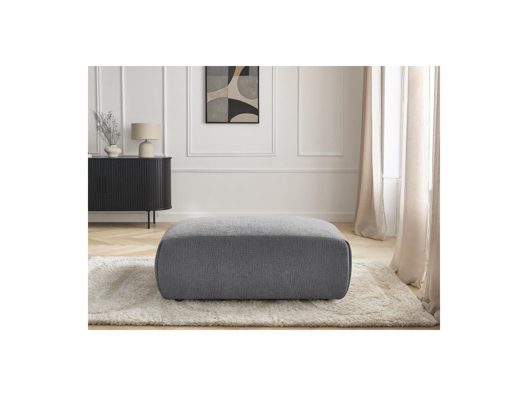 Jana - Pouf Petit - Tissu Texturé