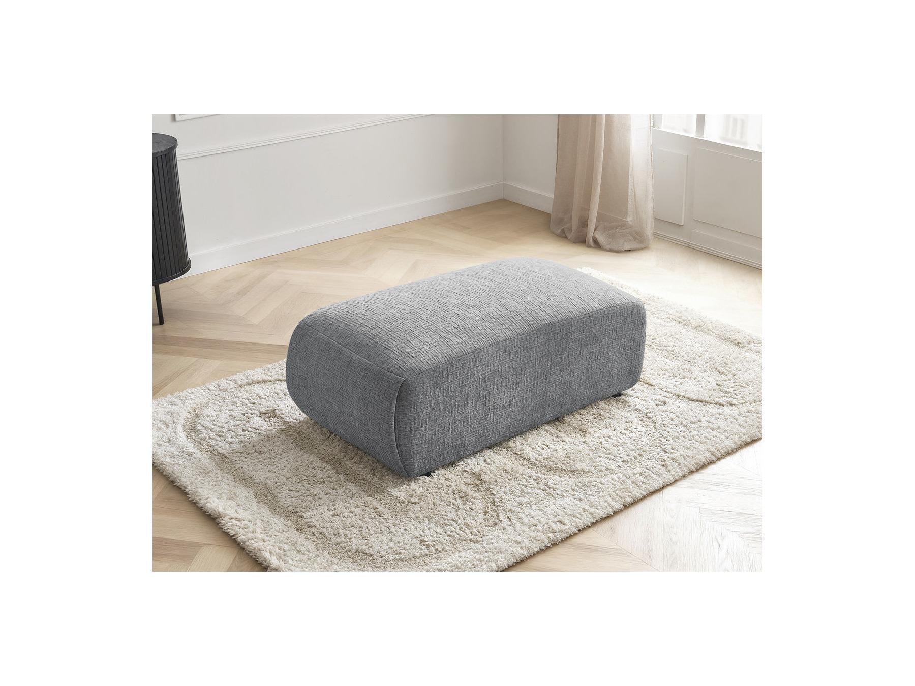 Jana - Pouf Petit - Tissu Texturé
