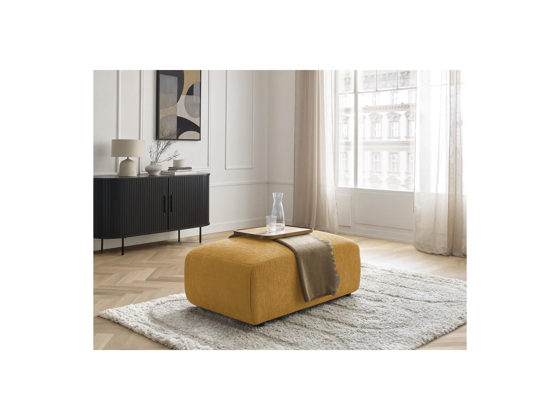 Jana - Pouf Petit - Tissu Texturé