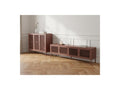 Clara - 4-Door 160 cm Metal TV Unit + 3-Door 120 cm Metal Sideboard Limited Edition