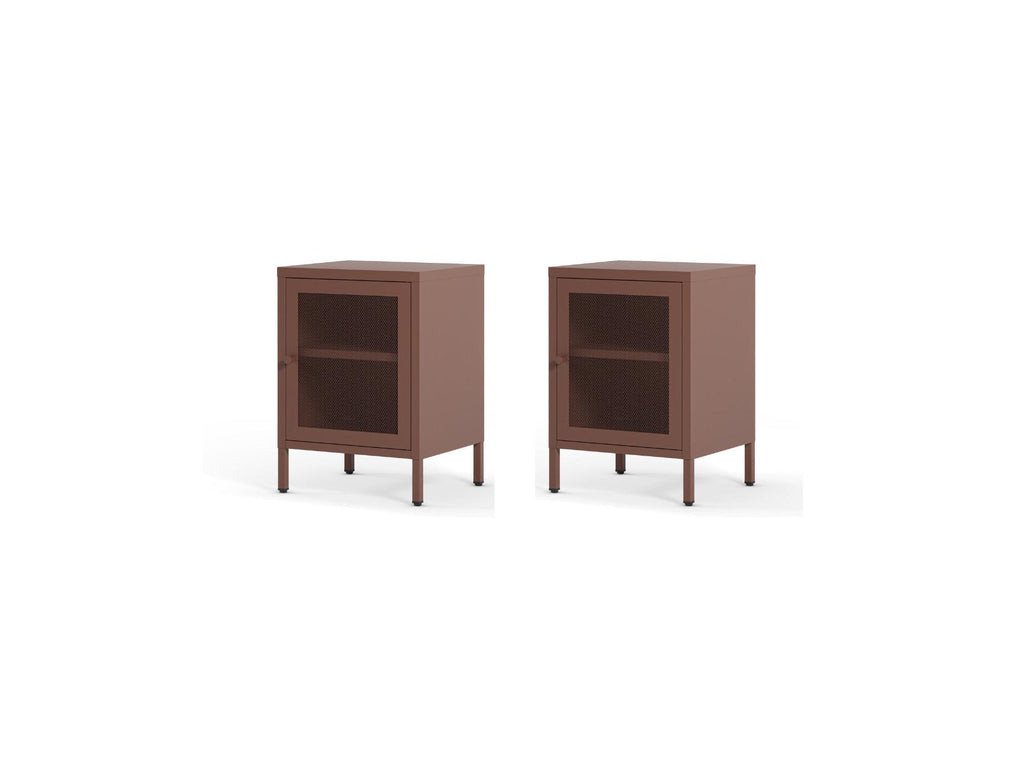 Clara - Lot De 2 Chevets 1 Porte - Métal Édition Limitée