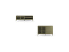 Clara - Metal TV Unit 2 Doors 2 Open Compartments 160 cm + Metal Sideboard 2 Doors 3 Drawers 140 cm Limited Edition