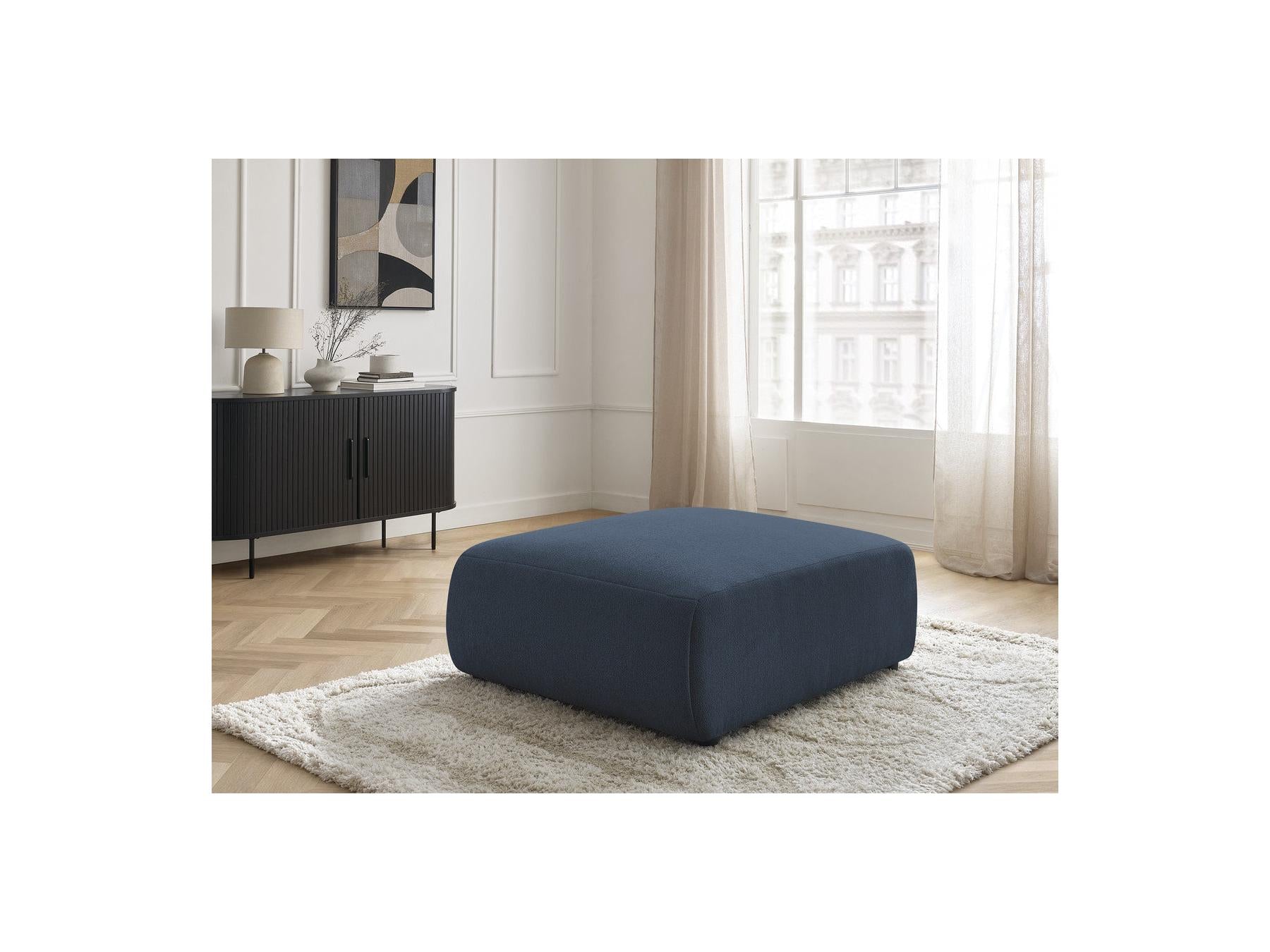 Jana - Large Pouffe - Heathered Fabric