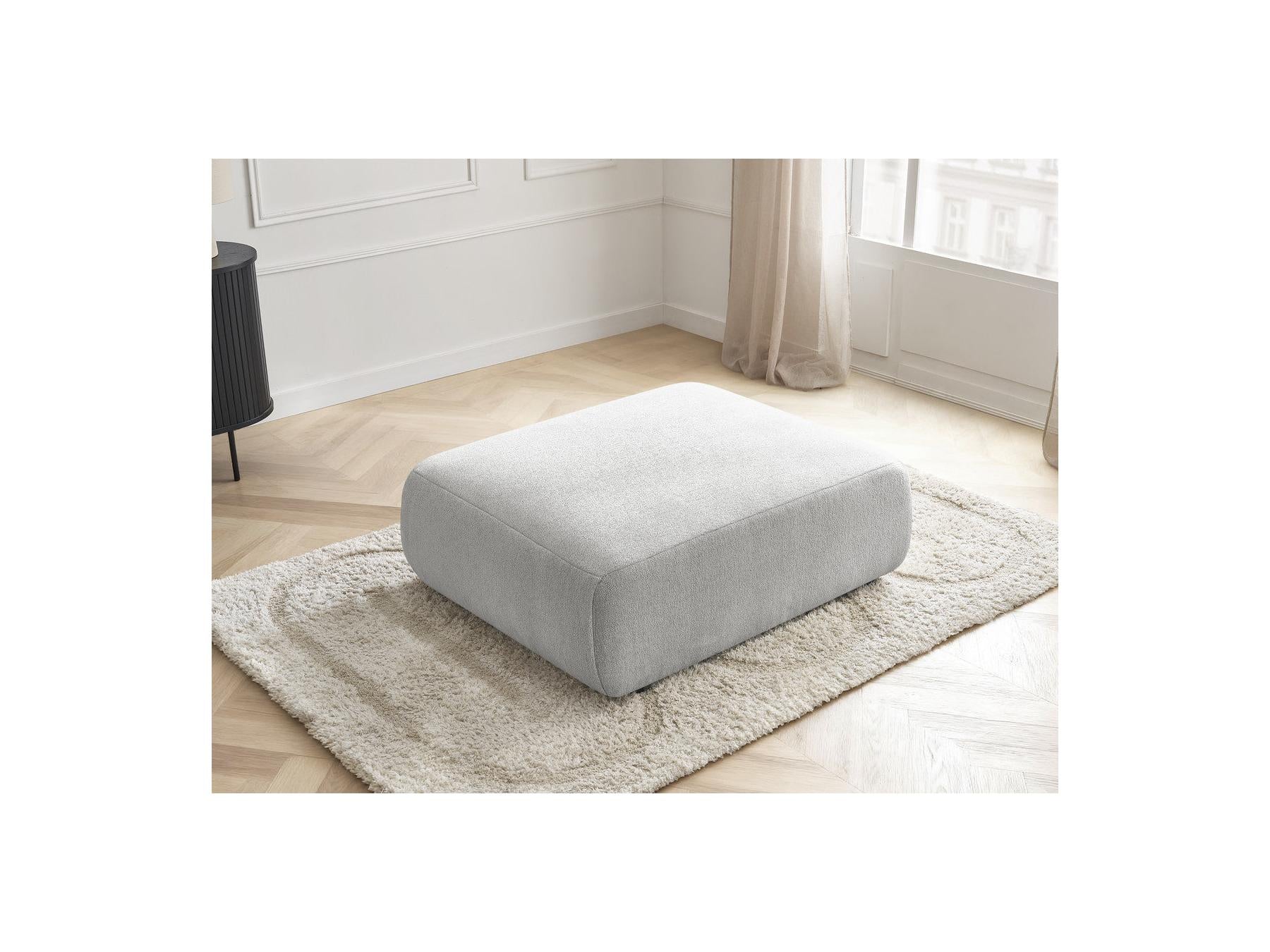 Jana - Large Pouffe - Heathered Fabric