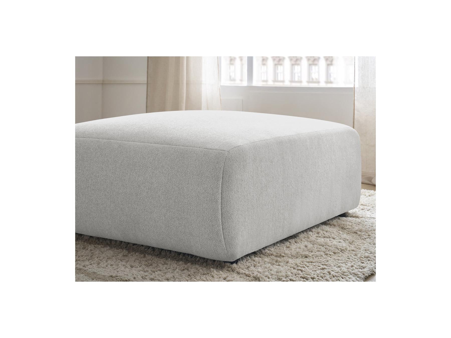 Jana - Large Pouffe - Heathered Fabric