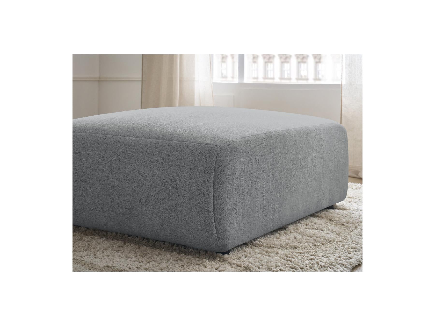 Jana - Large Pouffe - Heathered Fabric