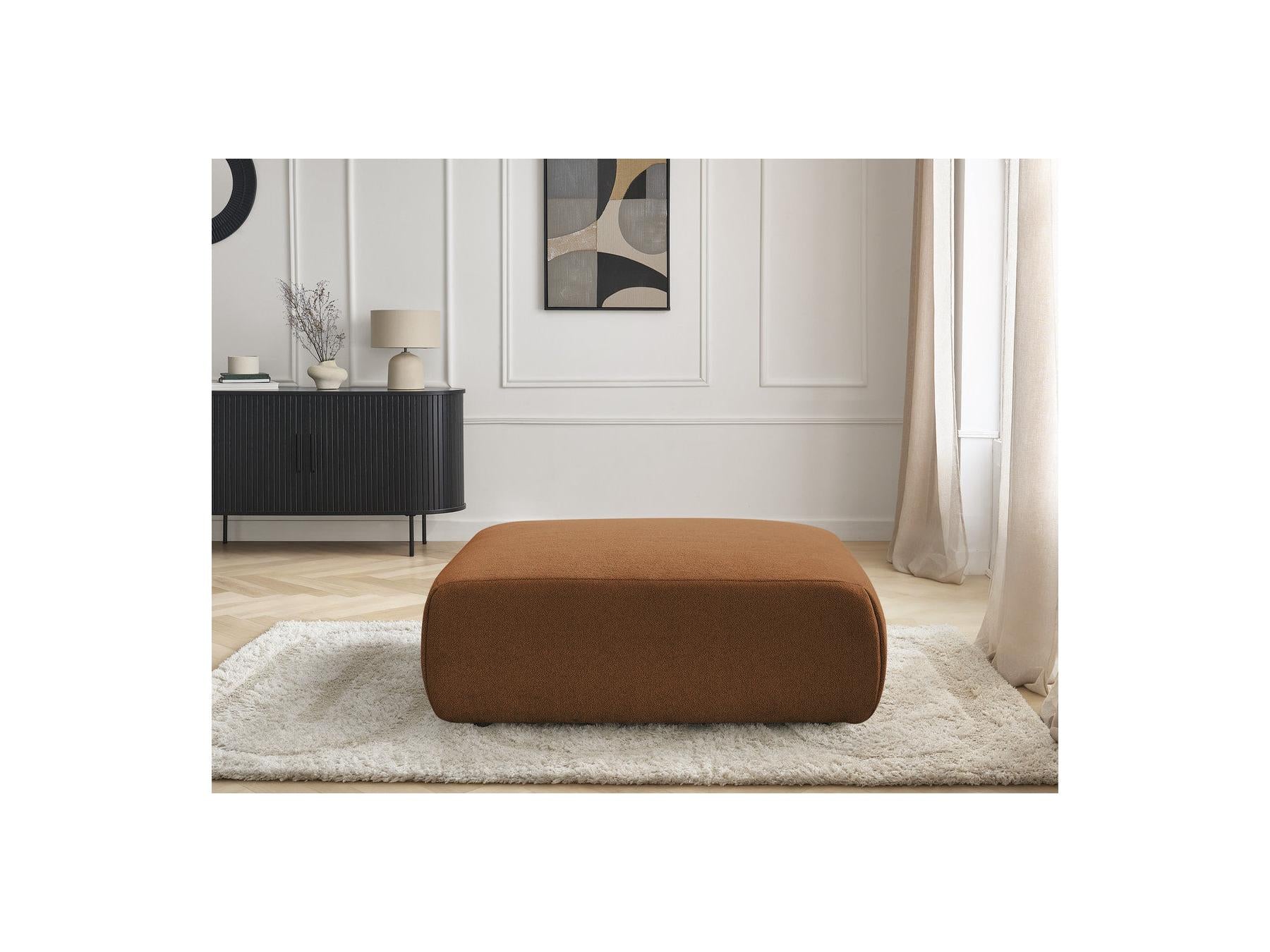 Jana - Large Pouffe - Heathered Fabric